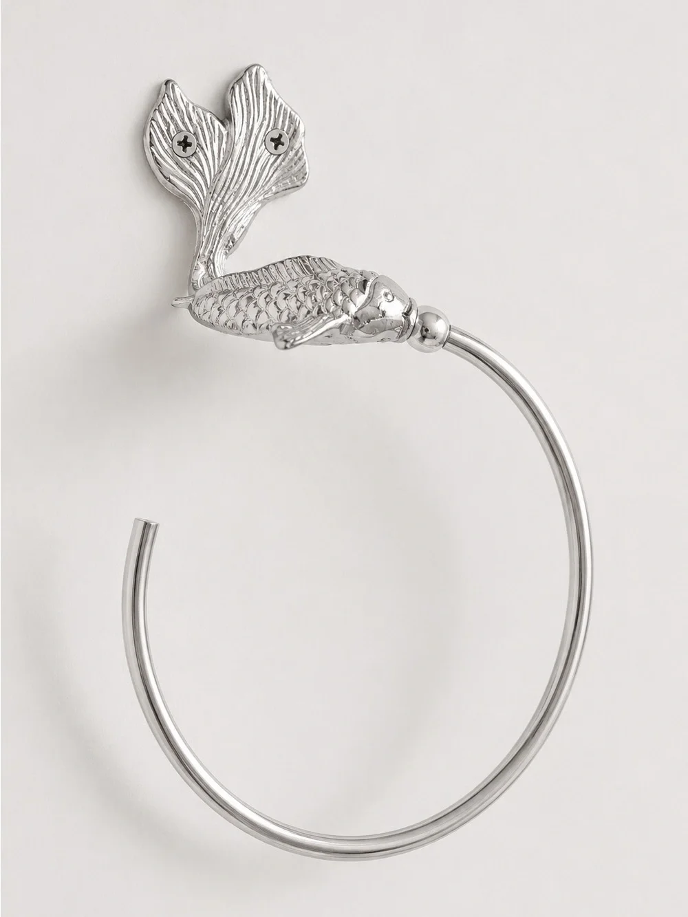 Anthropologie Koi Fish Mixed Metal Bath Hook One Size
